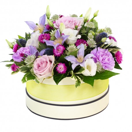 Moonlight Hat Box Arrangement